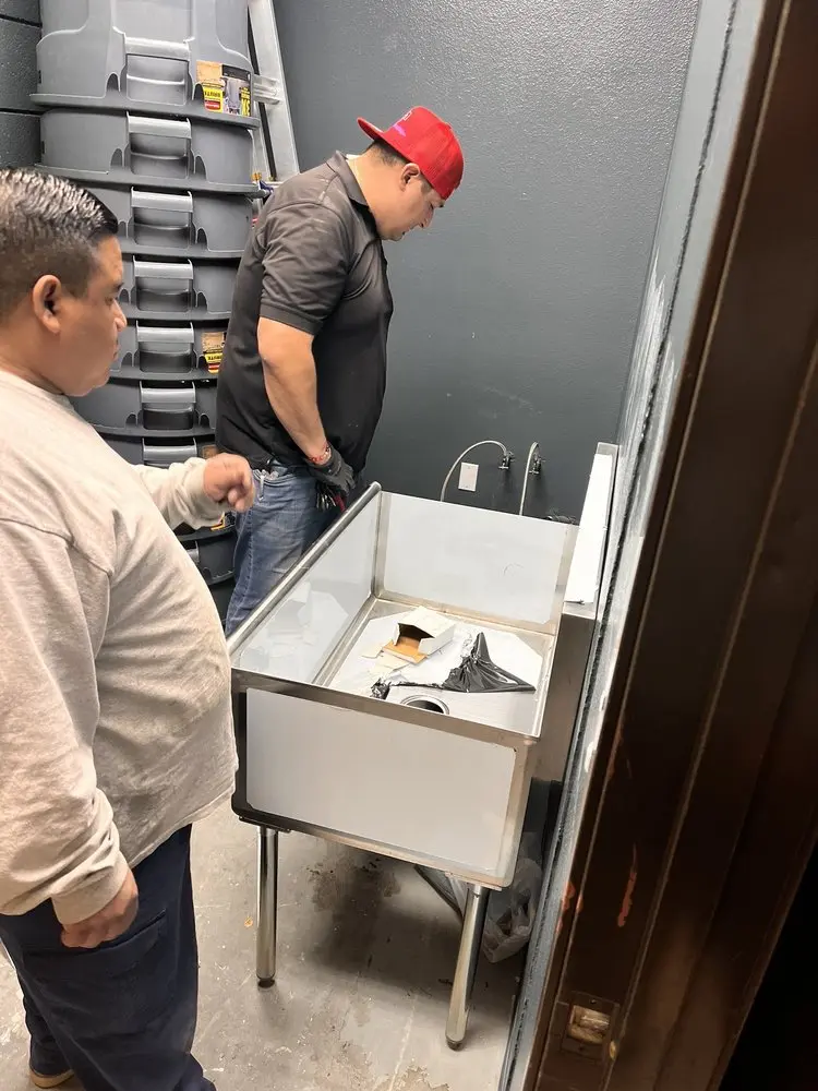 Commercial plumbing and sink installation in Yellow Pine